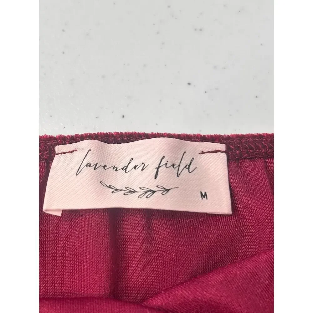Lavender Field Velvet Cami Strappy Tank M Red mini polka dot Y2K Festival